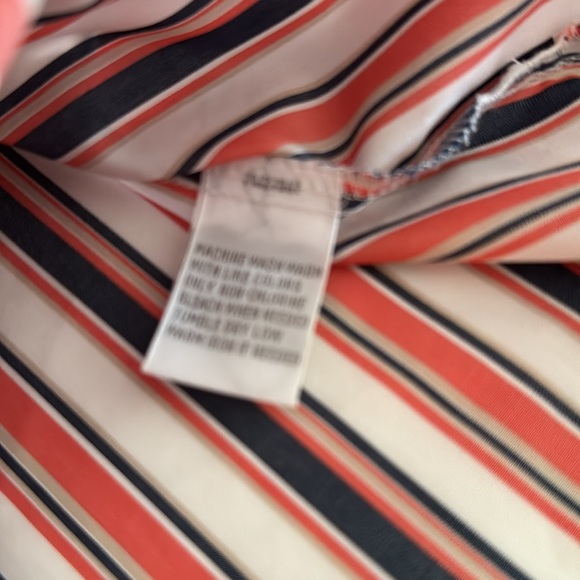 * Foxcroft shaped fit Non-Iron Stretch Tunic striped multi color 20W - Picture 6 of 10